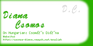 diana csomos business card